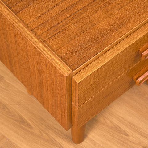 Small danish bedside table in teak