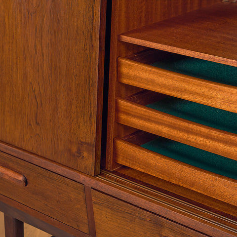 Danish highboard in dark teak