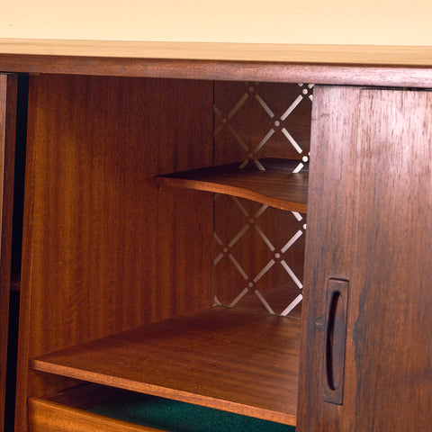 Danish highboard in dark teak