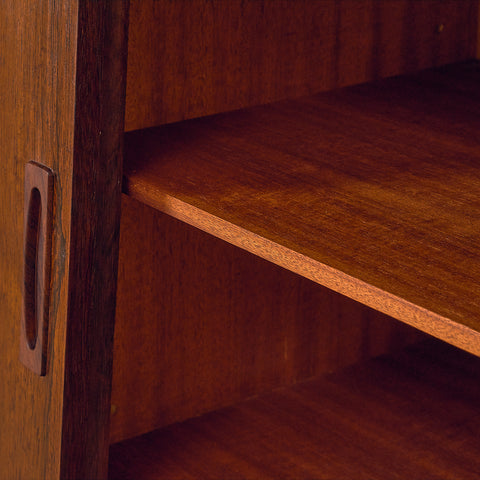 Danish highboard in dark teak