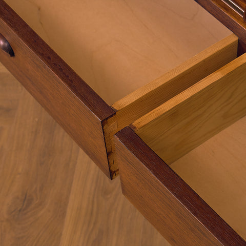 Danish highboard in dark teak