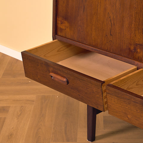 Danish highboard in dark teak