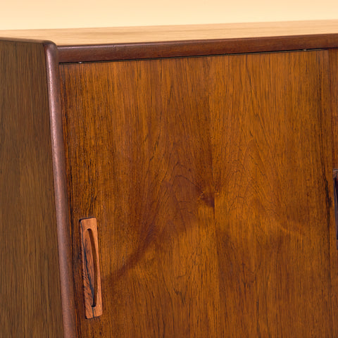 Danish highboard in dark teak
