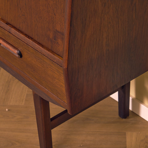 Danish highboard in dark teak