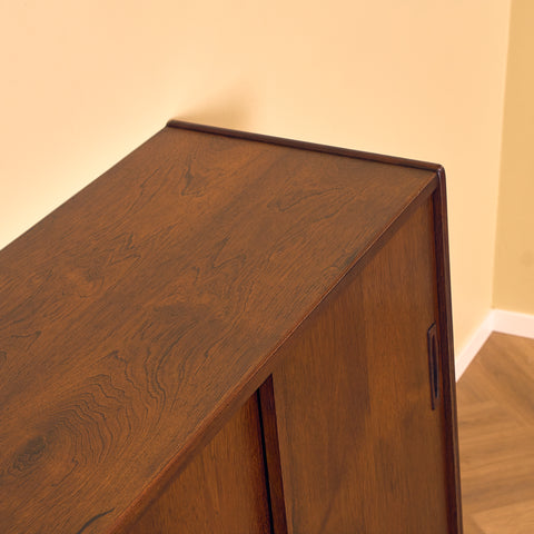 Danish highboard in dark teak