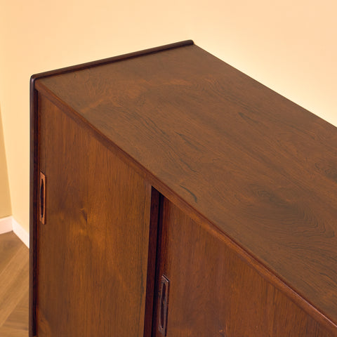 Danish highboard in dark teak