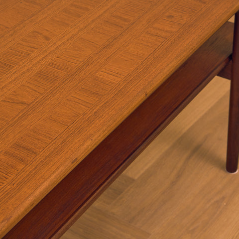 Swedish coffee table in teak and walnut