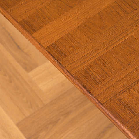 Swedish coffee table in teak and walnut
