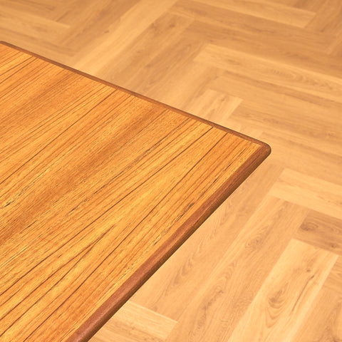 Swedish dining table in teak and oak
