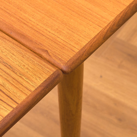 Swedish dining table in teak and oak