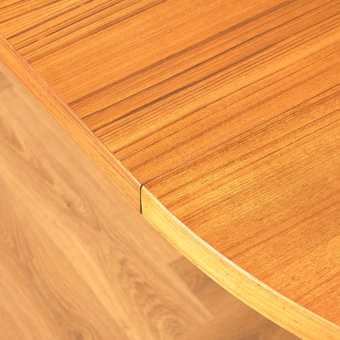 Swedish round dining table in teak