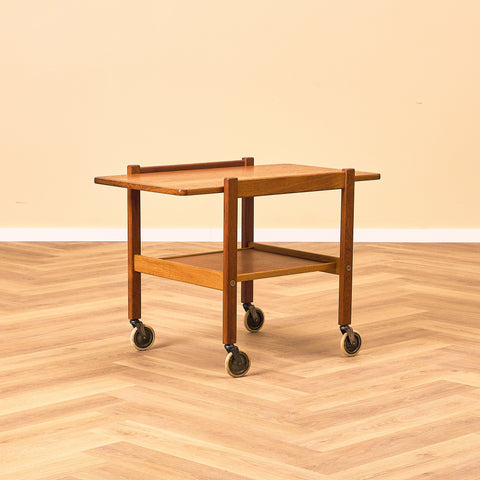 Swedish serving trolley in teak