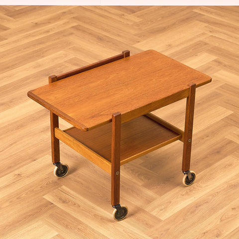 Swedish serving trolley in teak