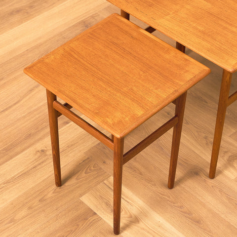 Danish set of nest of tables in teak