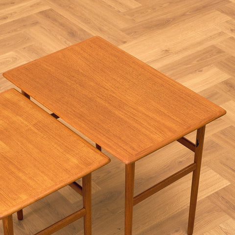 Danish set of nest of tables in teak