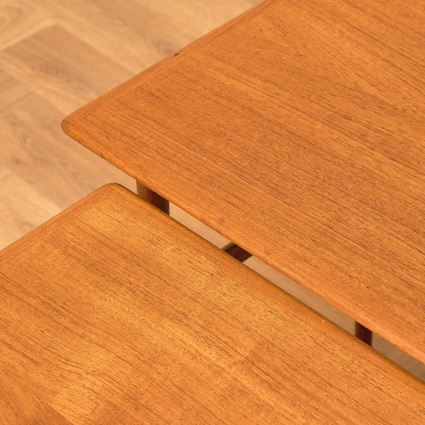 Danish set of nest of tables in teak