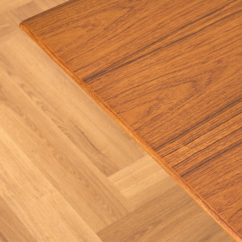 German extendable coffee table/dining table in teak by Wilhelm Renz