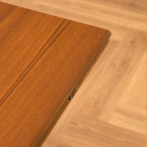 German extendable coffee table/dining table in teak by Wilhelm Renz