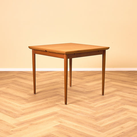 Danish square dining table in teak