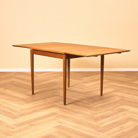 Danish square dining table in teak