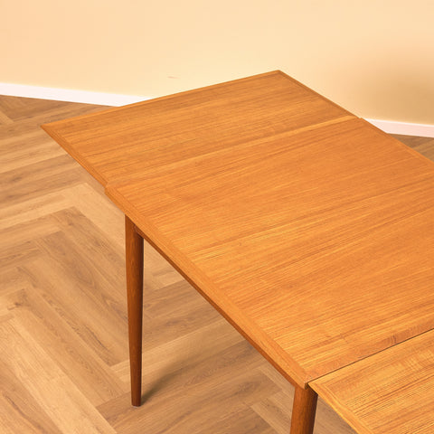 Danish square dining table in teak