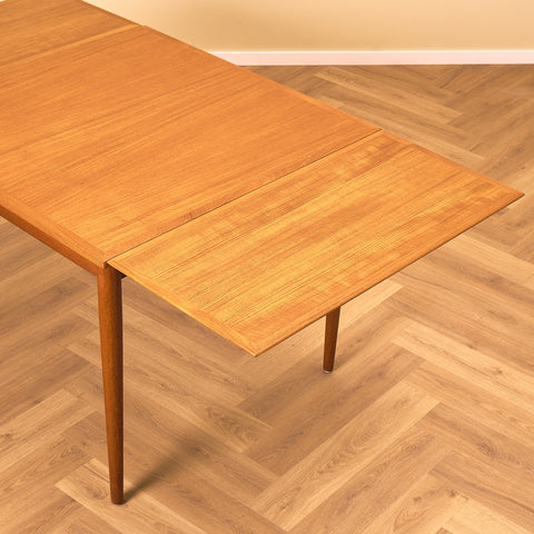 Danish square dining table in teak