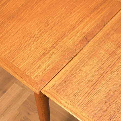 Danish square dining table in teak