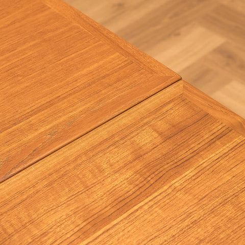 Danish square dining table in teak