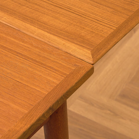 Danish square dining table in teak