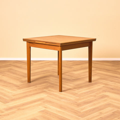 Danish square dining table in teak by Brdr Furbo