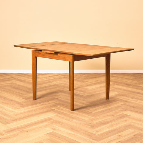 Danish square dining table in teak by Brdr Furbo
