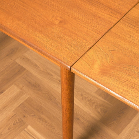 Danish square dining table in teak by Brdr Furbo
