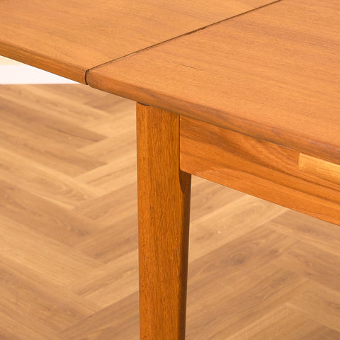 Danish square dining table in teak by Brdr Furbo