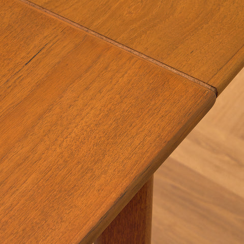 Danish square dining table in teak by Brdr Furbo