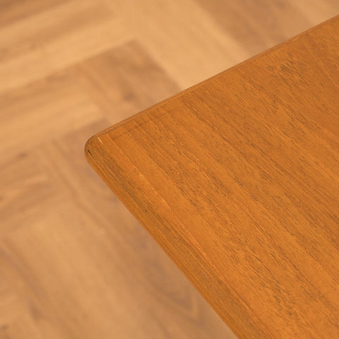 Danish square dining table in teak by Brdr Furbo