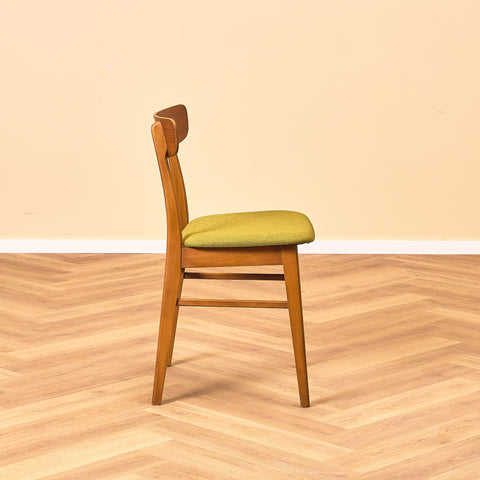 Danish dining chairs in teak & beech by Findahl, model 'Mosbøl'