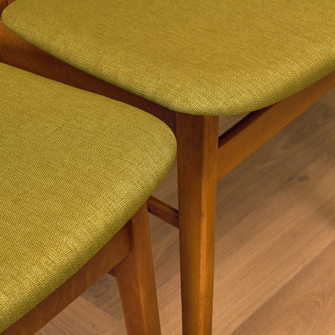 Danish dining chairs in teak & beech by Findahl, model 'Mosbøl'