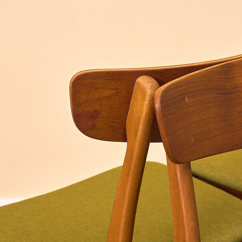 Danish dining chairs in teak & beech by Findahl, model 'Mosbøl'