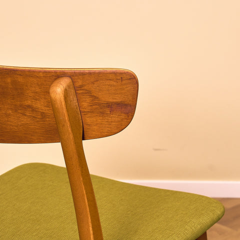 Danish dining chairs in teak & beech by Findahl, model 'Mosbøl'