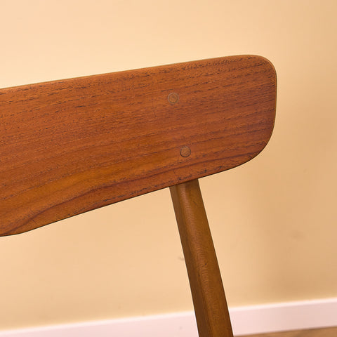 Danish dining chairs in teak & beech by Findahl, model 'Mosbøl'