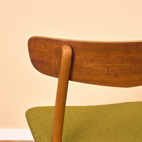 Danish dining chairs in teak & beech by Findahl, model 'Mosbøl'
