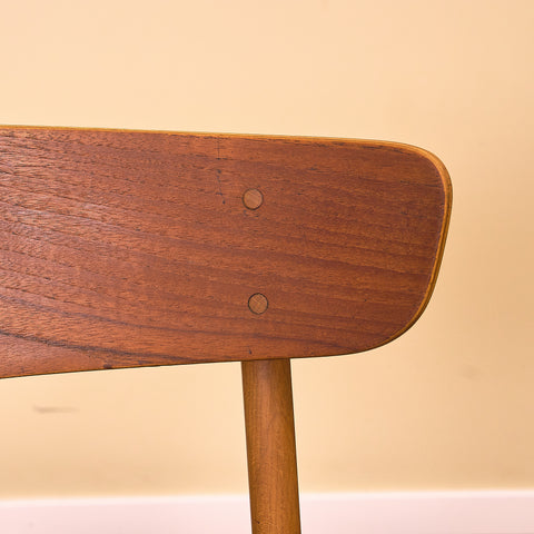 Danish dining chairs in teak & beech by Findahl, model 'Mosbøl'