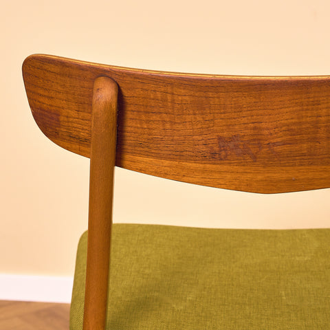 Danish dining chairs in teak & beech by Findahl, model 'Mosbøl'