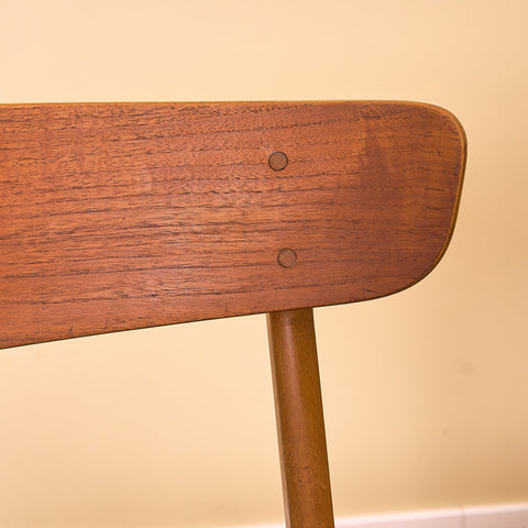 Danish dining chairs in teak & beech by Findahl, model 'Mosbøl'
