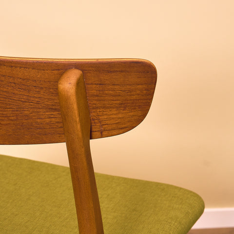 Danish dining chairs in teak & beech by Findahl, model 'Mosbøl'
