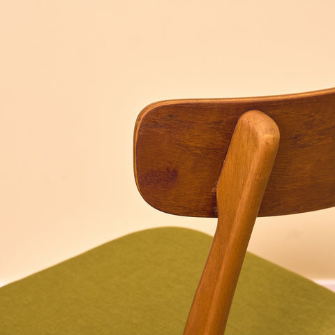 Danish dining chairs in teak & beech by Findahl, model 'Mosbøl'
