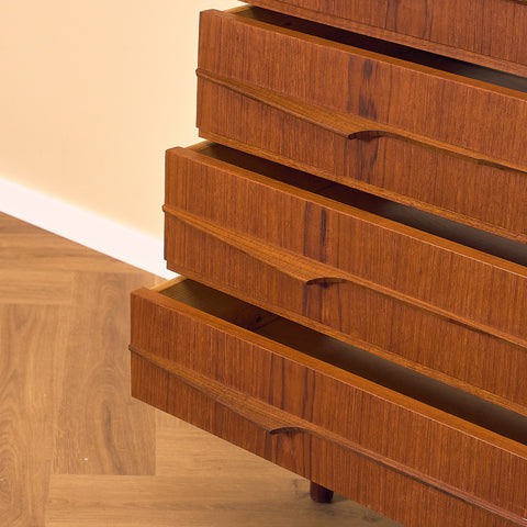 Danish chest of drawers in teak by J.G. Møbler