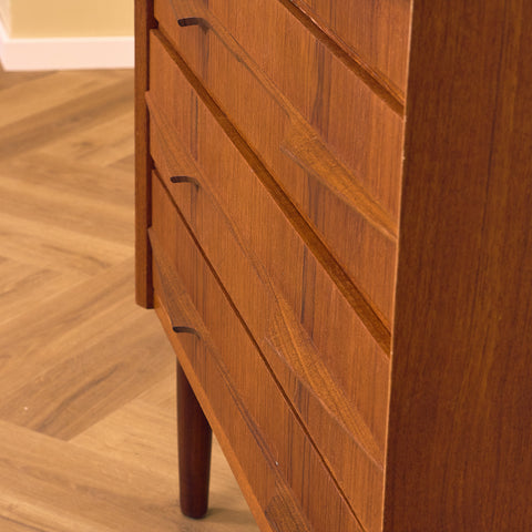 Danish chest of drawers in teak by J.G. Møbler