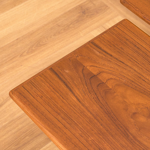 Danish set of nest of tables in teak by Kai Kristiansen for Vildbjerg Mobelfabrik