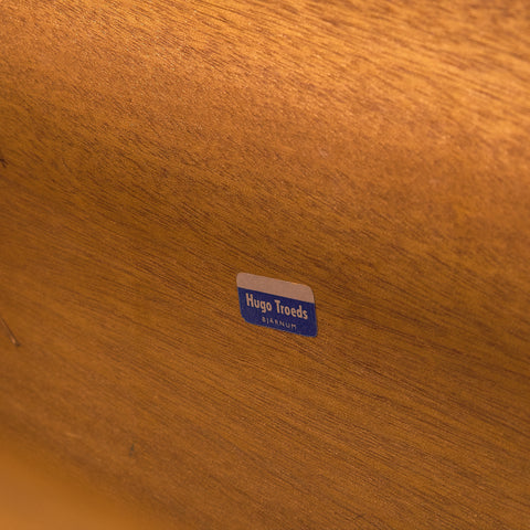 Swedish coffee table in teak and beech by Hugo Troeds